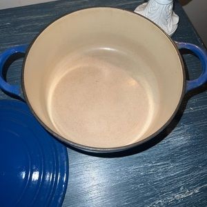 Vintage Le Creuset blue enamel cast iron pots #18